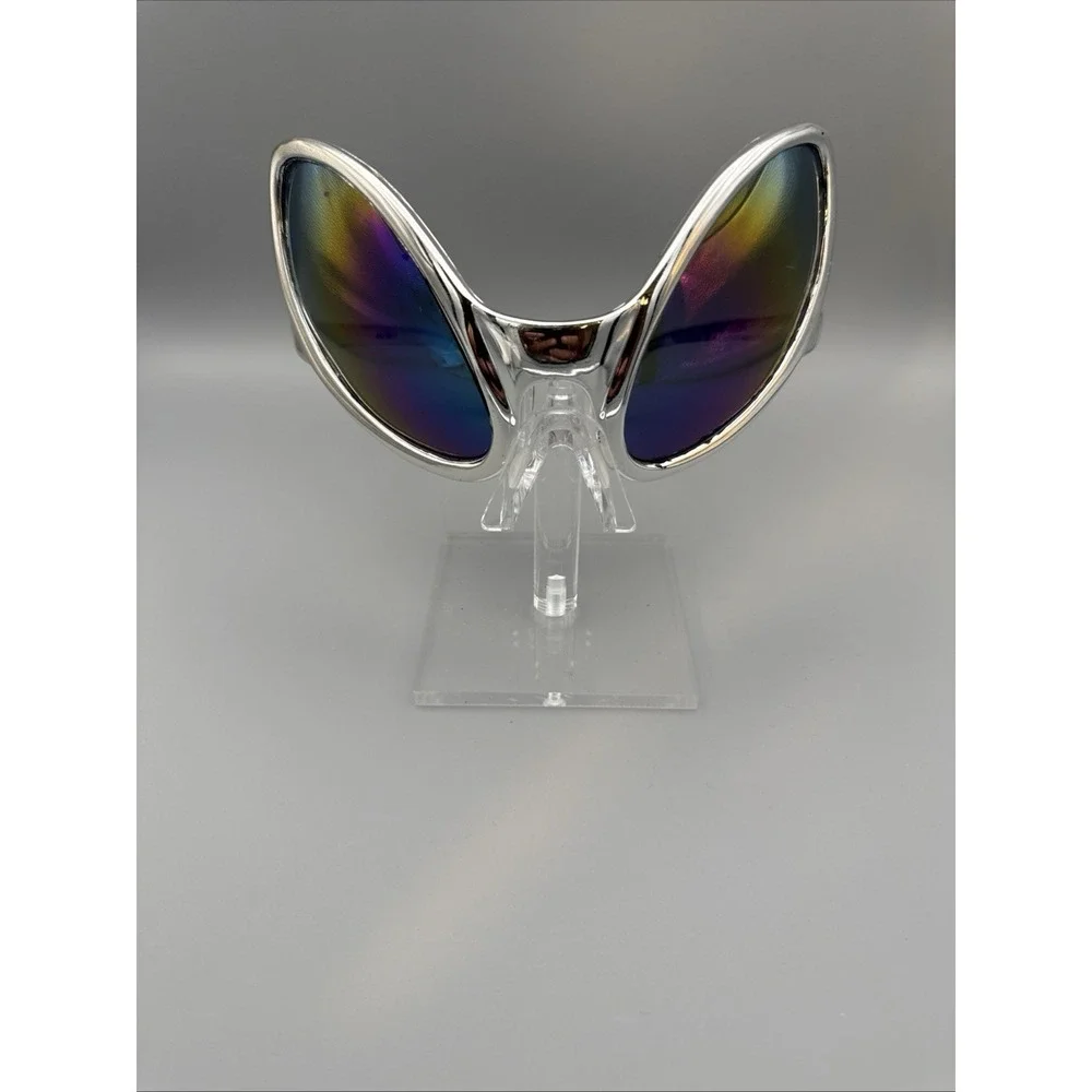 Alien Rainbon Lens Sunglass Silver  Frame One Size- Men/Women FUN